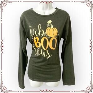 Women's XL Halloween Fab-BOO-lous Long Sleeve T-Shirt